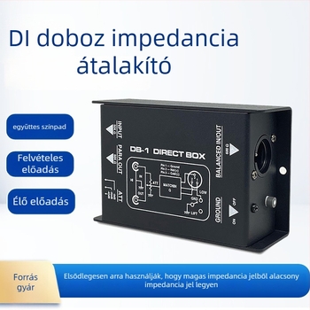 Shiroike Gas-di1 passzív DI doboz, egycsatornás impedancia-átalakító audió izolációval