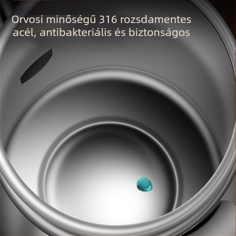 316-os rozsdamentes acél olajtartó kancsó, fedéllel és szűrővel — csöpögésmentes konyhai olajtároló, Nordic stílus