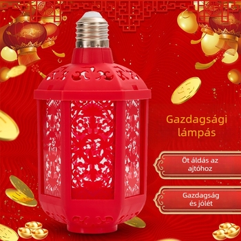 Hetes színű lámpás áldásfény – Éjszakai fény vetítéssel, E27, 600 lm, 220V, IP42, élettartam 100000 óra