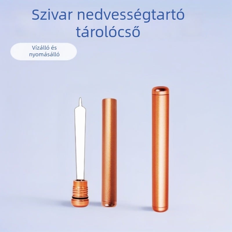 YJ alumínium cigarettatároló cső kettős csavarodó fedéllel, vízálló, nyomásálló, nedvességzáró