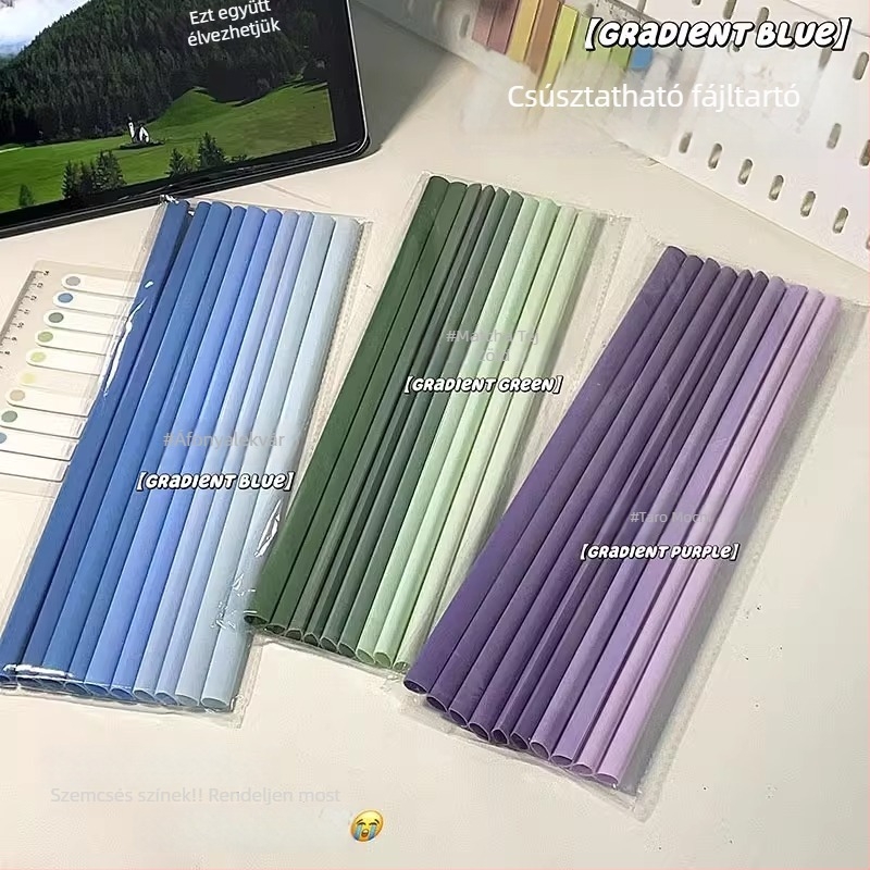 Pengyi SJSNJ-004 Műanyag irattartó klipe kettős zárással (erős csap + lemezzár), kompatibilis A4/A3