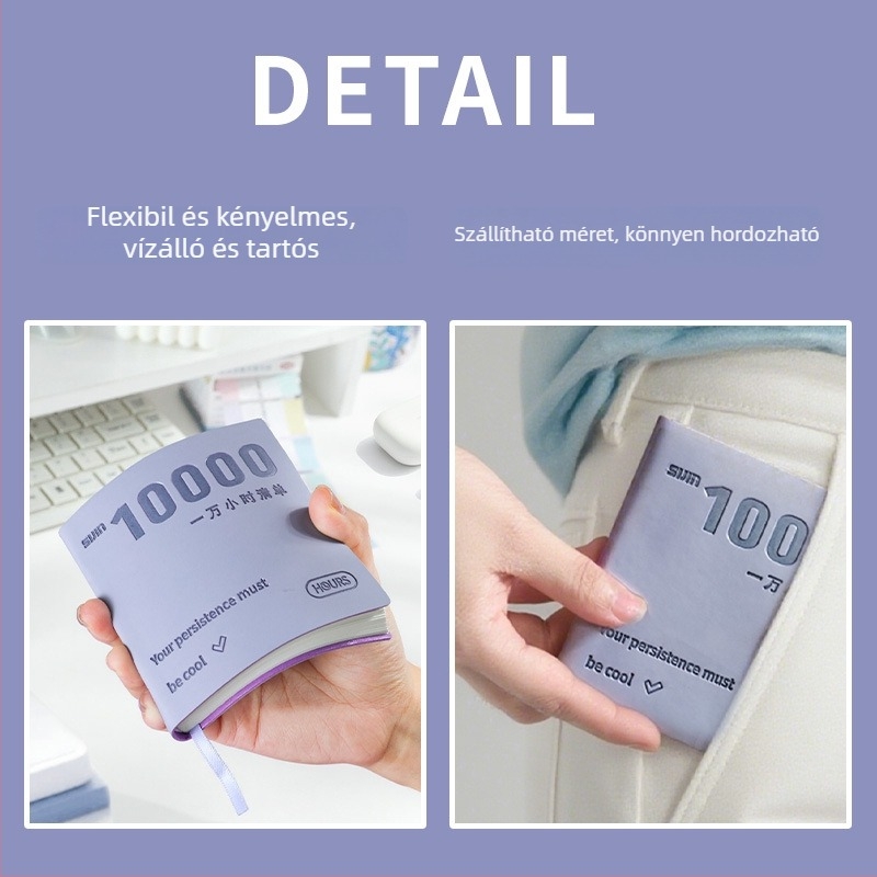 XZ-50169A Zsebes Szófüzet Görbe Memória Módszerrel általános iskola angol nyelvéhez — PU borító, fonal-féle ragasztás kötés, Eredeti fa pulp papír, 200–300 oldal, Papír sűrűség 50