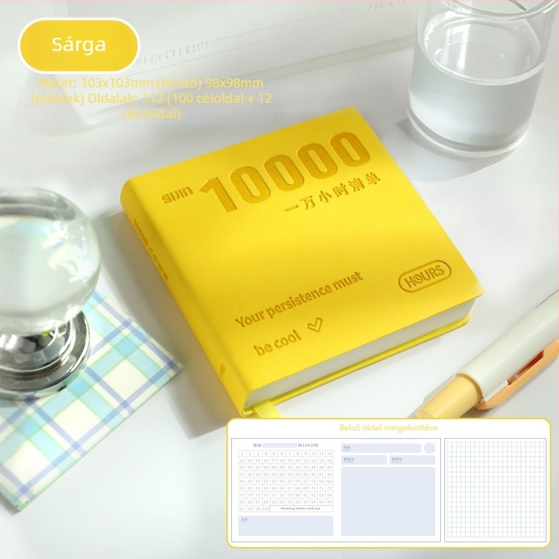 XZ-50169A Zsebes Szófüzet Görbe Memória Módszerrel általános iskola angol nyelvéhez — PU borító, fonal-féle ragasztás kötés, Eredeti fa pulp papír, 200–300 oldal, Papír sűrűség 50