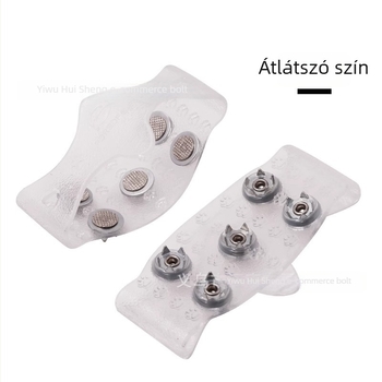 Csúszásmentes hókramponok cipőre, gombos csúcsokkal, kopásálló, kültéri hegymászáshoz