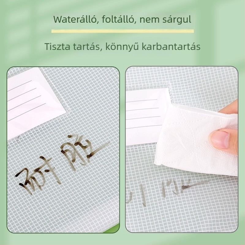 Átlátszó EVA dokumentumtáska cipzárral, nagy kapacitású, általános iskolásoknak
