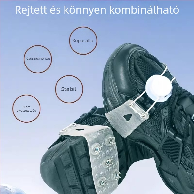 Csúszásmentes cipővédők knob-stílusú tüskékkel a hóban történő hegymászáshoz, kopásálló — Climb to the Top