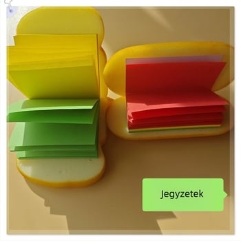 Pékáru témájú ragasztós jegyzetek, 60 oldal, ragasztó emlékeztető, alapcsomagolás, Brilliant Color