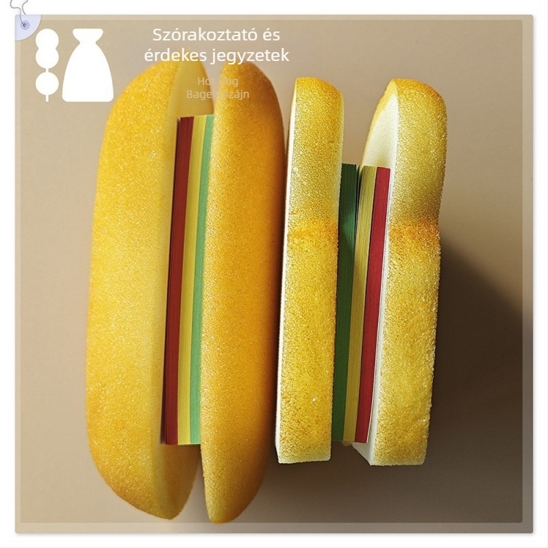 Pékáru témájú ragasztós jegyzetek, 60 oldal, ragasztó emlékeztető, alapcsomagolás, Brilliant Color