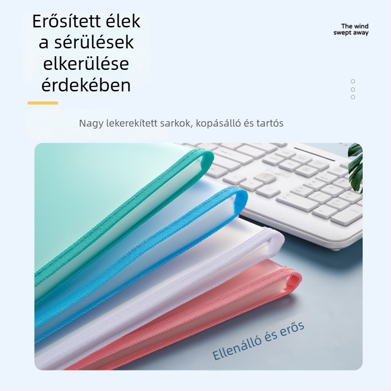 13 rekeszes vertikális accordion táska dokumentumokhoz, PP anyag, márka Found, gyártó Yaxing