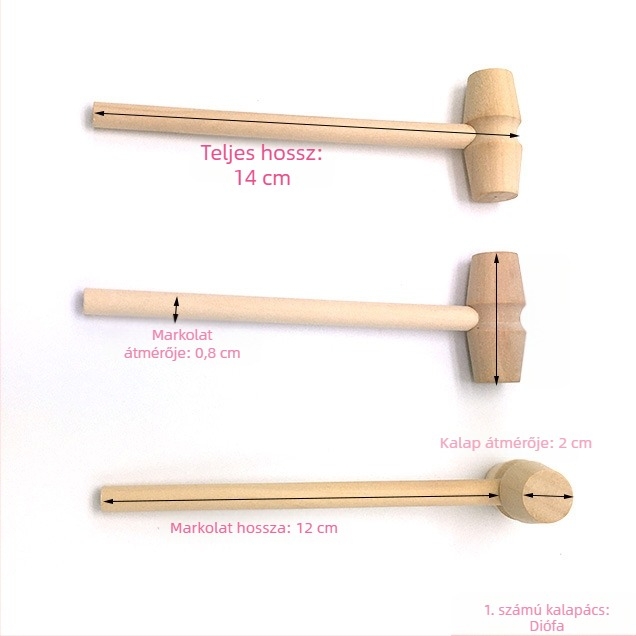 Anyag: Beech; Típus: Fa kalapács; Stílus: Modern minimál; Ideális ajándék esküvők, születésnapok és első születésnapokra