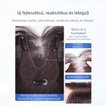 Női hajrész, G912 – huzal magas hőmérséklettel, félig kézzel készült, volumen paróka, nagy hullámok a fejtetőn