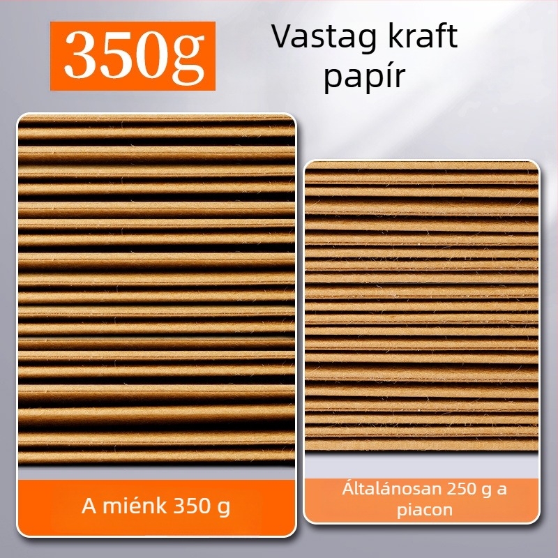 Berad Vastagított A4-es irattartó kraftpapírból, zsinórzárással