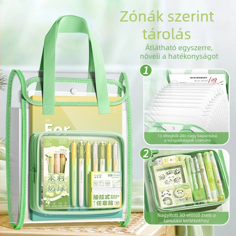 Kappa bear Kbx-7108 PVC akordeon irattartó 13 rekesz a vizsgadolgozatokhoz