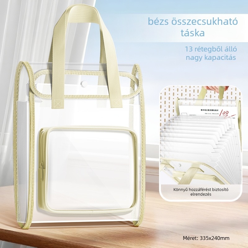 Kappa bear Kbx-7108 PVC akordeon irattartó 13 rekesz a vizsgadolgozatokhoz