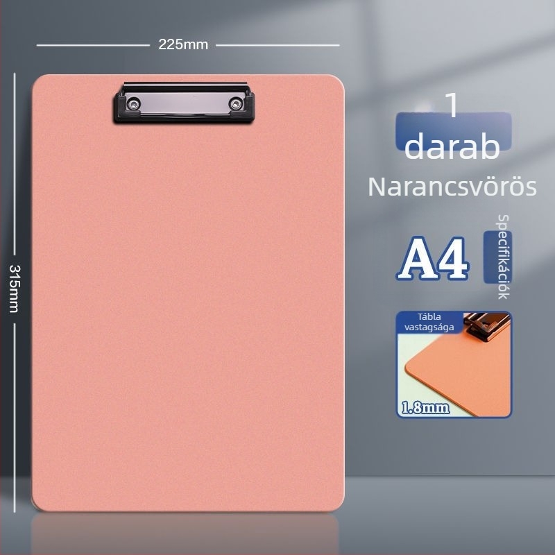 Deli PE122 Műanyag Klipboard Írási Pad, A4 formátum, egyoldali rögzítés