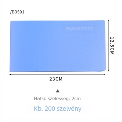 Kang Bai PP számlaclip — modellek: B3591/B3592/B3593 (dobozzal) és B3596; anyag: PP; típus: egyrészes rögzítő klip; alkalmas számlákhoz