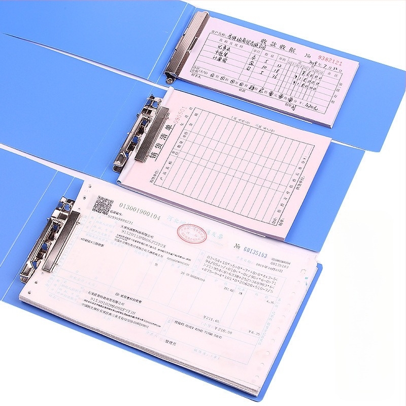 Kang Bai PP számlaclip — modellek: B3591/B3592/B3593 (dobozzal) és B3596; anyag: PP; típus: egyrészes rögzítő klip; alkalmas számlákhoz