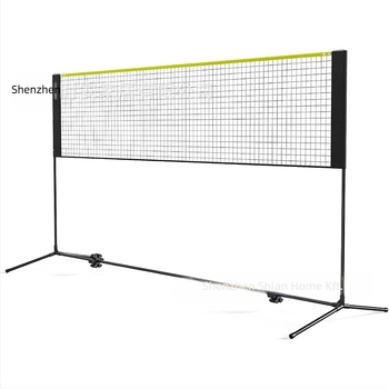 Bádminton edzés háló készlet, kültéri, összecsukható, hordozható, standard telepítéssel