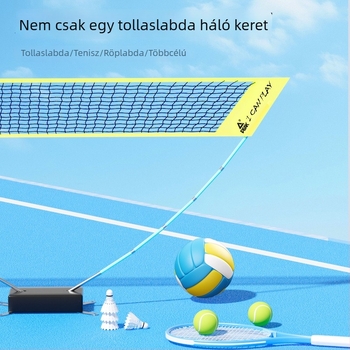 Peak Hordozható badminton háló, standard, összecsukható, bel- és kültéri használatra, leválasztható hálókeret