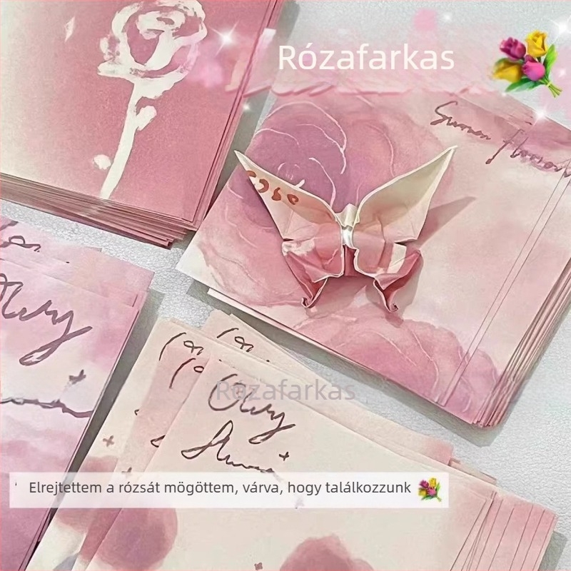 Origami rózsa papír — Brand Friendly, Termékkód Qw, Ragasztómentes, Forma: papírtégla, IP engedély: Nincs