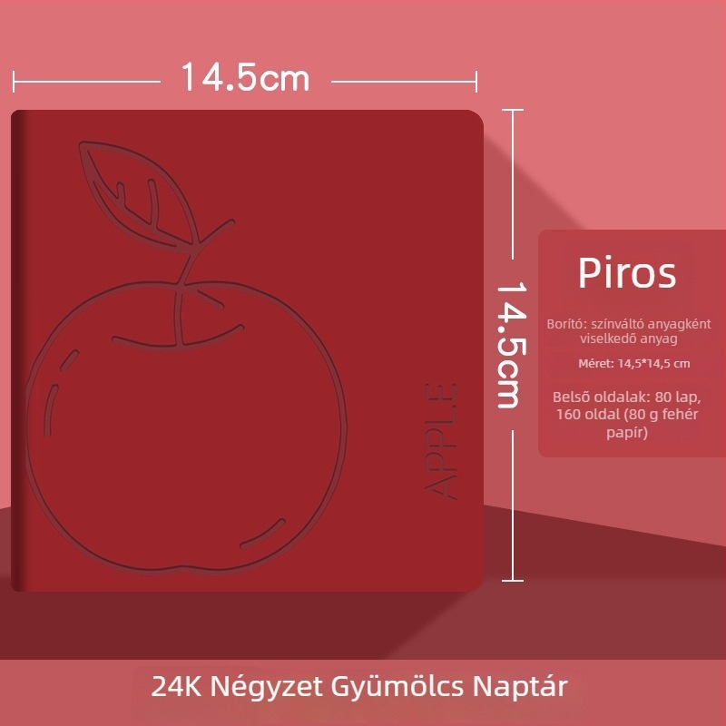 Jegyzetfüzet műbőr borítóval, varrható kötés, eredeti fehér papír, 80 oldal (borító: műbőr; kötés: varrható; papír: eredeti fehér; oldal: 80)