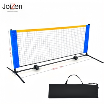 Hordozható pickleball hálókeret, 3 m hosszú, PE anyagból, beltéri és kültéri edzésekhez, mozgatható és szétszerelhető