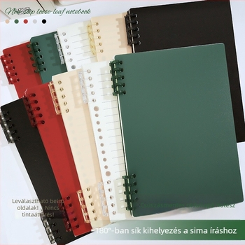 Diákkönyv leválasztható spirállal, PP borító, Grass pulp papír 80 g/m², 100–200 oldal, kreatív stílus