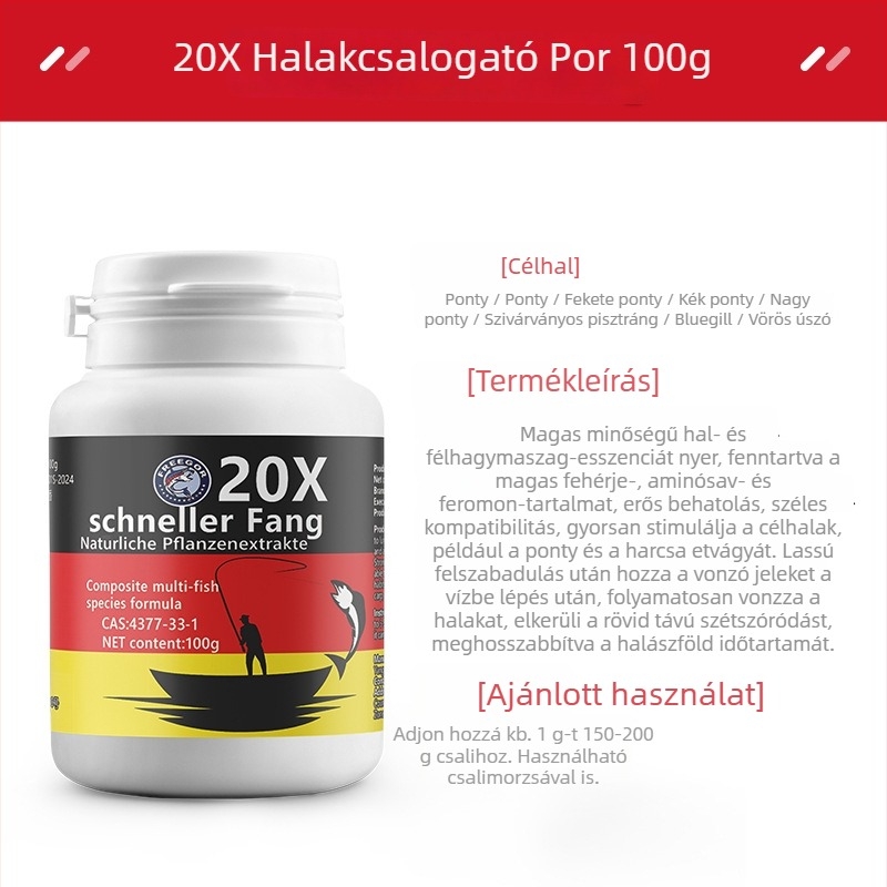 DMPT alapú vízbázisú csali – vonzó adalék