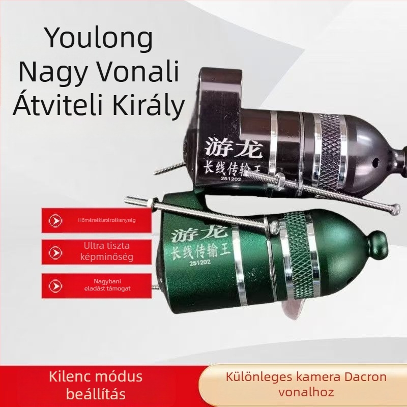 Külső hosszú vonalú kamera, speciális verzió kilenc üzemmóddal, alapállvánnyal — Li-ion akkumulátorra működik; mélységi tartomány 0,6–30 m; Black Horse.