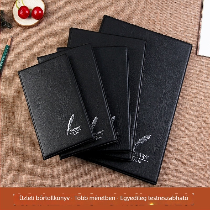 Warmly notesz műbőr borítóval és ragasztott kötésű kivitel, modellek 5016, 5025, 5036, 5048, 5060