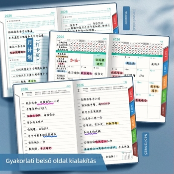 Yitong notesz, cérnázott kötés, 80 g/m² faalapú papír, több mint 400 oldal, irodai stílus