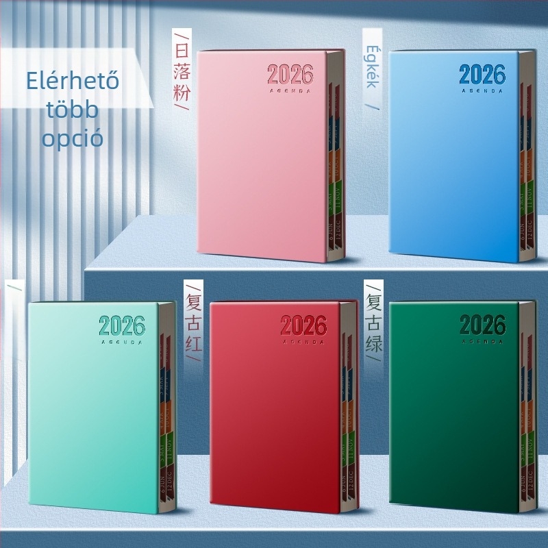 Yitong notesz, cérnázott kötés, 80 g/m² faalapú papír, több mint 400 oldal, irodai stílus
