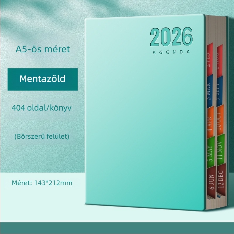 Yitong notesz, cérnázott kötés, 80 g/m² faalapú papír, több mint 400 oldal, irodai stílus