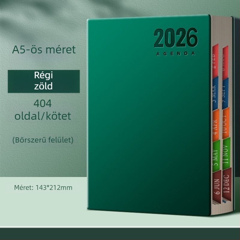 Yitong notesz, cérnázott kötés, 80 g/m² faalapú papír, több mint 400 oldal, irodai stílus