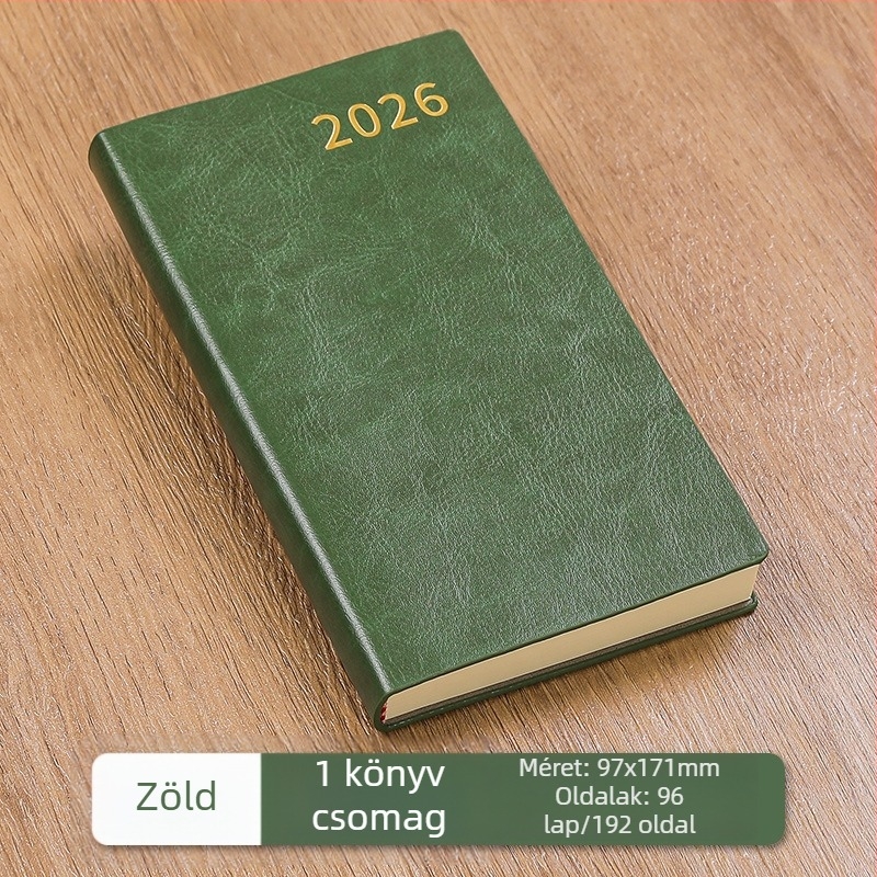 George wilsons jegyzetfüzet műbőr borítóval, cérnás kötés, Dowling papír, 100 gsm, 100–200 oldal, üzleti stílusú tervező