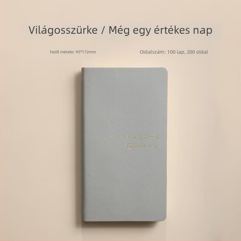 PU borítós napló-tervező, Dowling 100 g papír, 100–200 oldal, drótkötés, forró nyomás