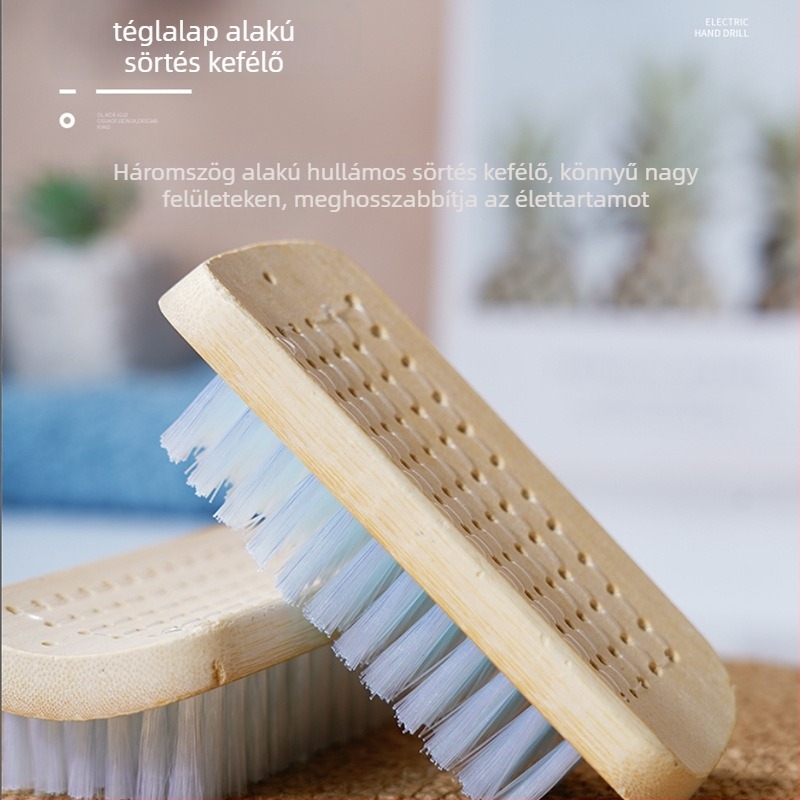 Bambusz mosókefe kemény sörtékkel, tisztításra – 60 g, doboz 400 db