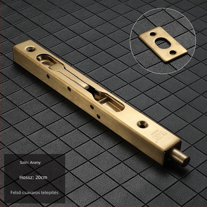 Rejtett pillangózár fából készült dupla ajtókhoz – modell 205; anyag: SUS304 rozsdamentes acél; dobozzár