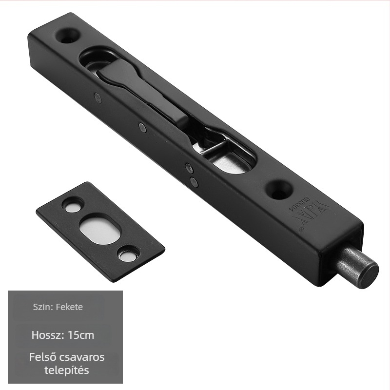 Rejtett pillangózár fából készült dupla ajtókhoz – modell 205; anyag: SUS304 rozsdamentes acél; dobozzár