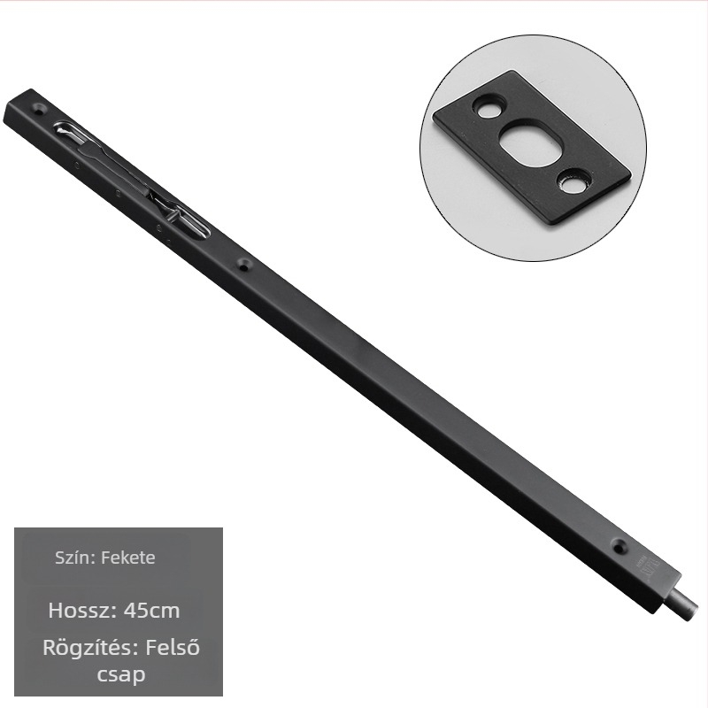 Rejtett pillangózár fából készült dupla ajtókhoz – modell 205; anyag: SUS304 rozsdamentes acél; dobozzár