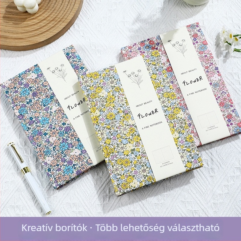 Textilborítású jegyzetfüzet, Si Chen Culture, Dowling papír, 80 g, drótos ragasztott kötés