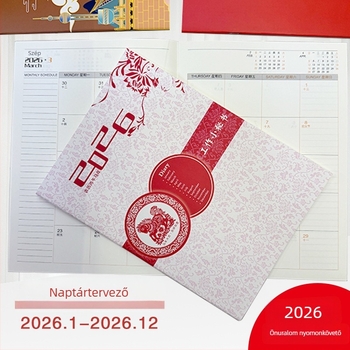 Meiyu 365 napos tervező notesz – nyers faanyag-cellulóz papír, 100 g, 1–50 oldal, üzleti iroda stílus