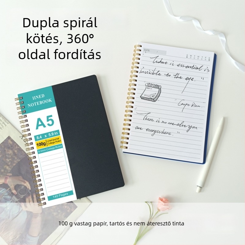 Vonalas notesz, PP borító, szalma-alapú papír, 100 oldal, Zhiyun márka