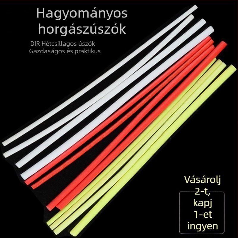 Kárpás horgász úszó készlet gísi tollal, függőcső, sekély vízhez, DIY hét csillagos gyöngy-sávos úszó, hagyományos hosszú úszó