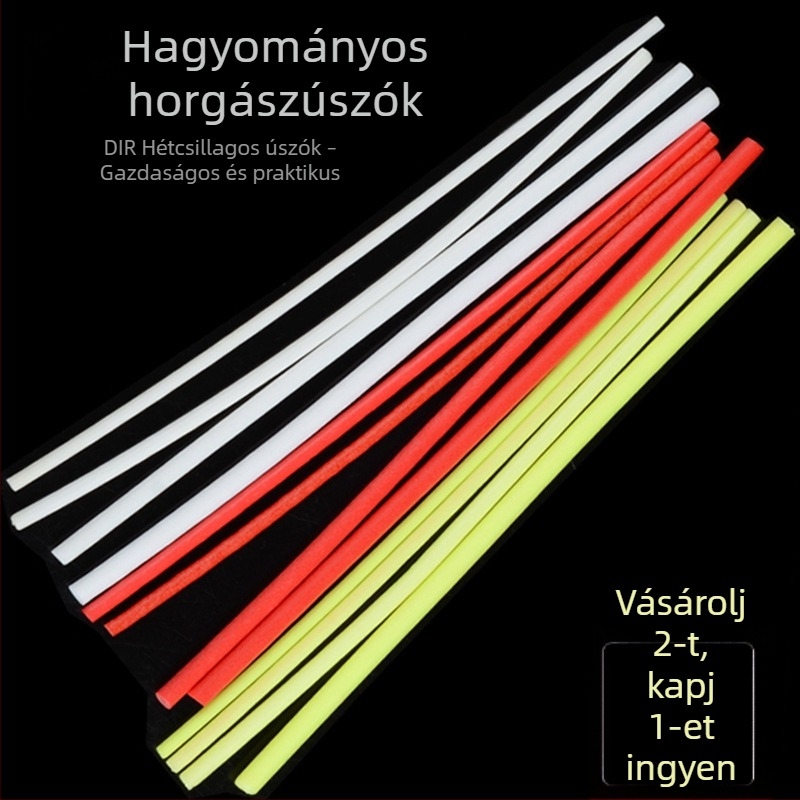 Kárpás horgász úszó készlet gísi tollal, függőcső, sekély vízhez, DIY hét csillagos gyöngy-sávos úszó, hagyományos hosszú úszó
