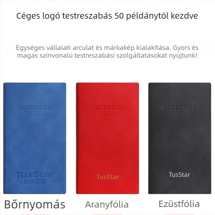 Notebook | Package Printing | Mesterséges bőr borító | Varrt kötés | 300–400 oldal