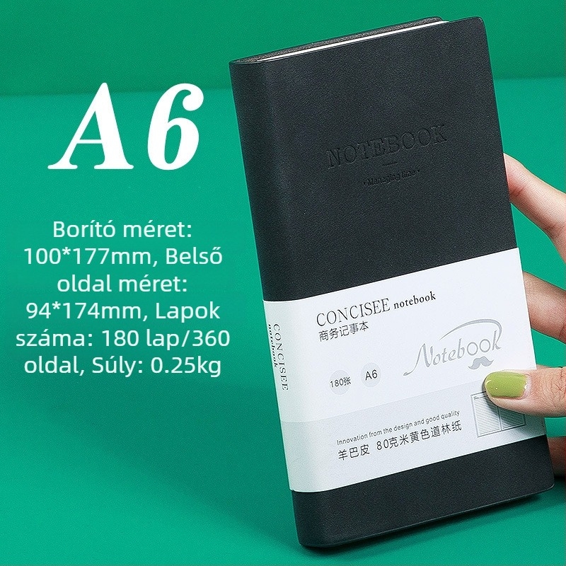Notebook | Package Printing | Mesterséges bőr borító | Varrt kötés | 300–400 oldal