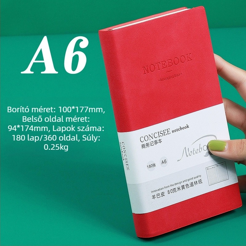 Notebook | Package Printing | Mesterséges bőr borító | Varrt kötés | 300–400 oldal