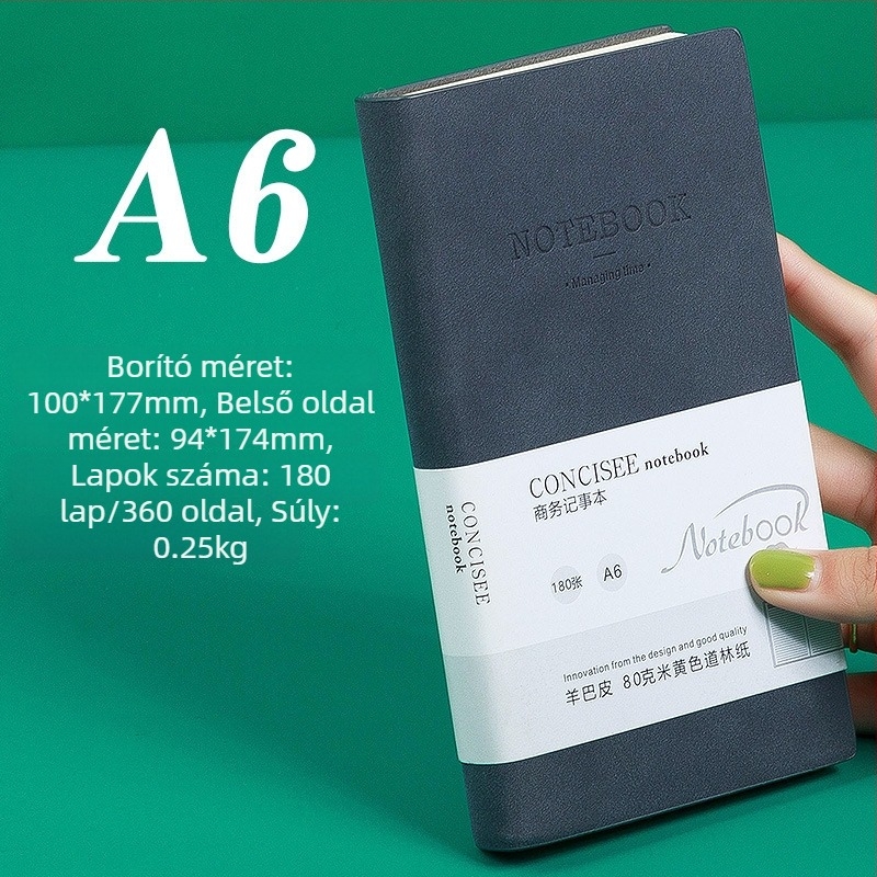 Notebook | Package Printing | Mesterséges bőr borító | Varrt kötés | 300–400 oldal