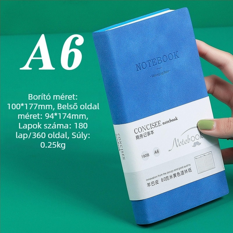 Notebook | Package Printing | Mesterséges bőr borító | Varrt kötés | 300–400 oldal